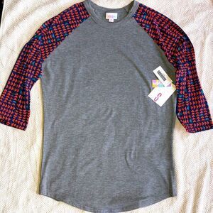Nwt Womens Small LuLaRoe 3/4 Sleeve Randy Style Shirt